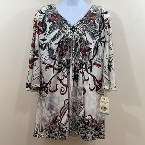 Canyon River Blues Sequin Embellished Shirt  NEW